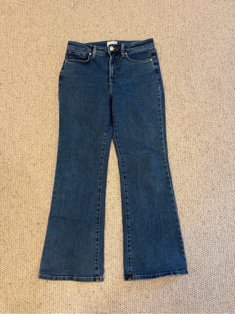 LC Lauren Conrad Dark Blue High-Rise Flare Jeans
